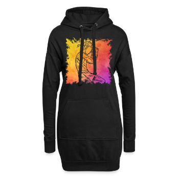 Muay Thaï - Sweat-shirt à capuche long Femme - noir - Devant