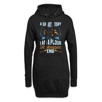 Beekeeper A Short Story I Am A Proud Apiculturist - Hoodie-Kleid - Schwarz - Vorne