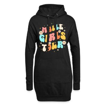 Visite des filles de Malle - Sweat-shirt à capuche long Femme - noir - Devant