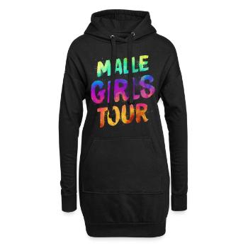 Visite des filles de Malle - Sweat-shirt à capuche long Femme - noir - Devant
