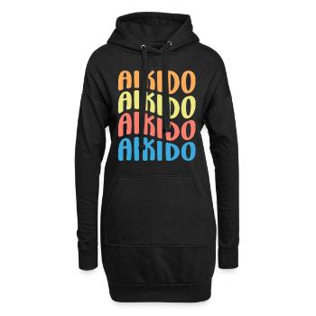 Aikido - Hoodie-Kleid - Schwarz - Vorne