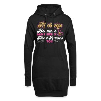Nurse Midwife Birth Worker Midwife - Hoodie-Kleid - Schwarz - Vorne