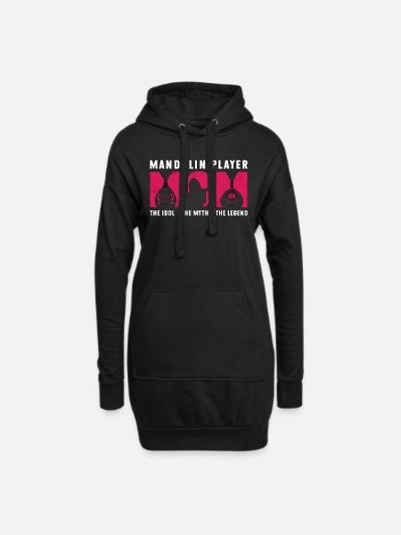 Mandolin Player Mom The Idol Musical Instrument - Hoodie-Kleid - Schwarz