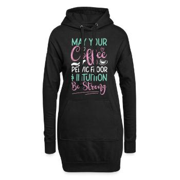 Infirmière spécialisée dans le travail et l’accouchement - Sweat-shirt à capuche long Femme - noir - Devant