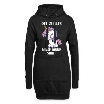 Offizielles Miese Laune Shirt - Hoodie-Kleid - Schwarz - Vorne