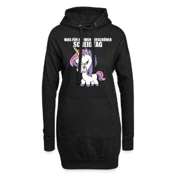 Was für ein Wunderschöner Scheißtag - Hoodie-Kleid - Schwarz - Vorne