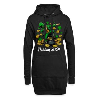 Halving 2024 - Hoodie-Kleid - Schwarz - Vorne