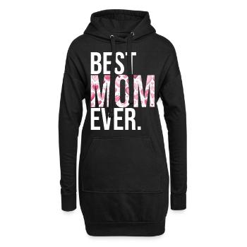 Maman cadeau fête des mères anniversaire maman - Sweat-shirt à capuche long Femme - noir - Devant