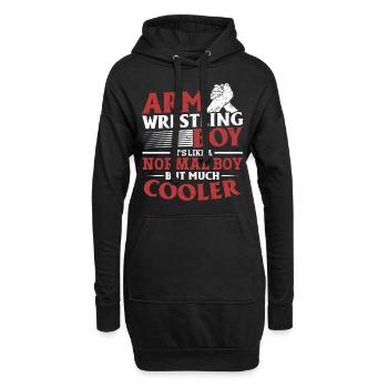 Bras de fer Garçon Bras de Fer Garçon Bras De Fer - Sweat-shirt à capuche long Femme - noir - Devant