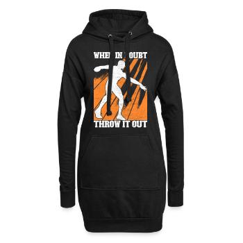 Diskuswerfer Diskuswerfen - Hoodie-Kleid - Schwarz - Vorne