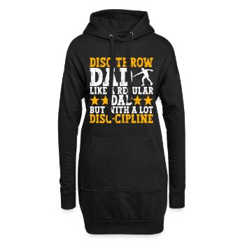 Diskuswerfer Diskuswerfen - Hoodie-Kleid - Schwarz - Vorne