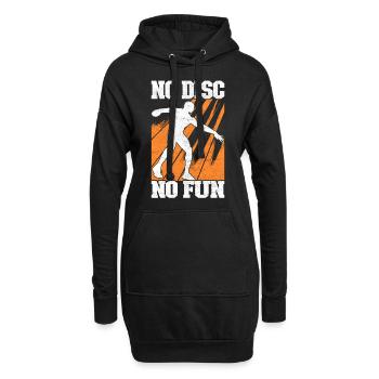 Diskuswerfer Diskuswerfen - Hoodie-Kleid - Schwarz - Vorne