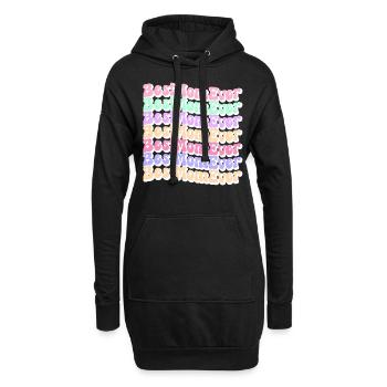 Maman cadeau fête des mères anniversaire maman - Sweat-shirt à capuche long Femme - noir - Devant
