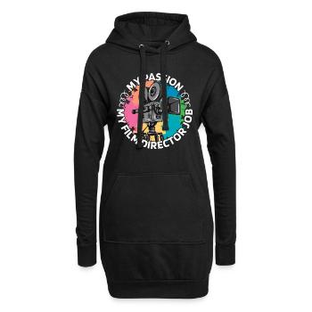Film Director My Passion My Film Videographer - Hoodie-Kleid - Schwarz - Vorne