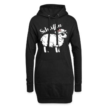 Chef Chefin Schaf Geschenk Schäfin Spruch - Hoodie-Kleid - Schwarz - Vorne