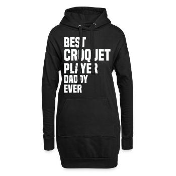 Best Croquet Player Daddy Ever - Croquet Player Da - Hoodie-Kleid - Schwarz - Vorne