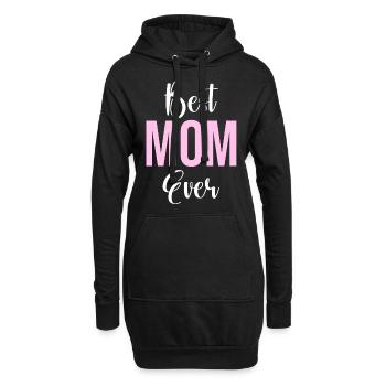 Maman cadeau fête des mères anniversaire maman - Sweat-shirt à capuche long Femme - noir - Devant