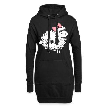 Chef Chefin Schaf Geschenk Schäfin Spruch - Hoodie-Kleid - Schwarz - Vorne