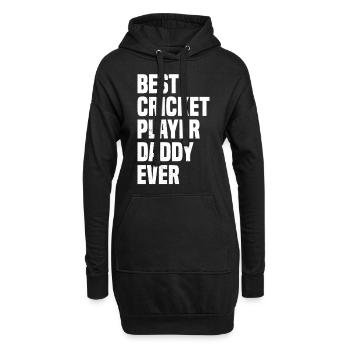 Best Cricket Player Daddy Ever - Cricketing Cricke - Hoodie-Kleid - Schwarz - Vorne