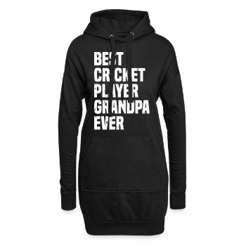 Best Cricket Player Grandpa Ever - Cricket Grandpa - Hoodie-Kleid - Schwarz - Vorne