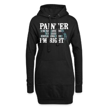 House Painter Decorator Painter - Hoodie-Kleid - Schwarz - Vorne