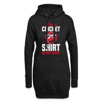 Lucky Cricket Shirt Do Not Wash - Funny Cricket Qu - Hoodie-Kleid - Schwarz - Vorne