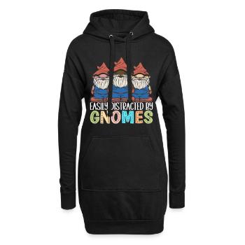 Nains de jardin Jardinage - Sweat-shirt à capuche long Femme - noir - Devant