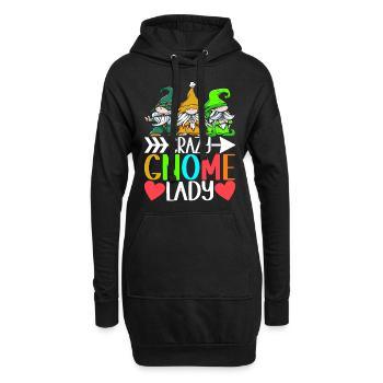 Nains de jardin Jardinage - Sweat-shirt à capuche long Femme - noir - Devant