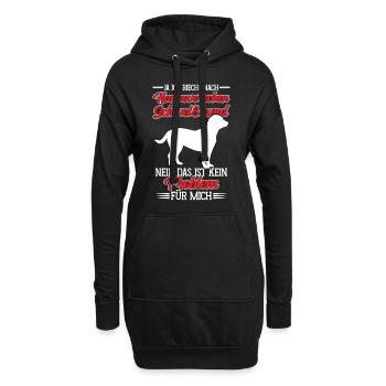 Rieche nach Hannoverscher Schweißhund - Hoodie-Kleid - Schwarz - Vorne