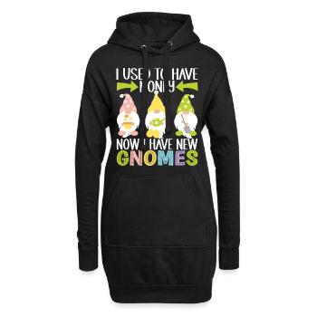 Nains de jardin Jardinage - Sweat-shirt à capuche long Femme - noir - Devant