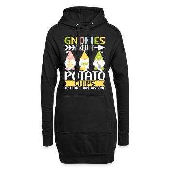 Nains de jardin Jardinage - Sweat-shirt à capuche long Femme - noir - Devant