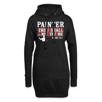 Bible des peintres en bâtiment et décorateurs - Sweat-shirt à capuche long Femme - noir - Devant