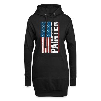 House Painter Decorator American - Hoodie-Kleid - Schwarz - Vorne