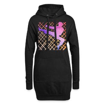 Taekwondo - Hoodie-Kleid - Schwarz - Vorne