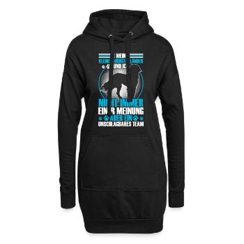 Mein Kleiner Münsterländer ist unschlagbar - Hoodie-Kleid - Schwarz - Vorne