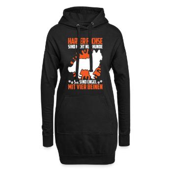 Harzer Fuchs nicht nur Hund Hütehund Hütefuchs - Hoodie-Kleid - Schwarz - Vorne