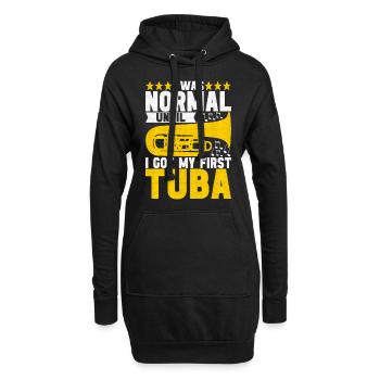 Tuba Tubist - Hoodie-Kleid - Schwarz - Vorne