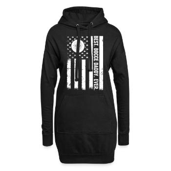 Best Bocce Daddy Ever - Boccia Player US Flag - Hoodie-Kleid - Schwarz - Vorne