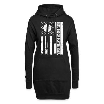 Boccia Player US Flag Best Boccia Player Ever - Hoodie Dress - black - Front