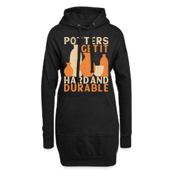 Töpfern Töpfer - Hoodie-Kleid - Schwarz - Vorne