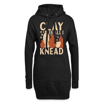 Töpfern Töpfer - Hoodie-Kleid - Schwarz - Vorne