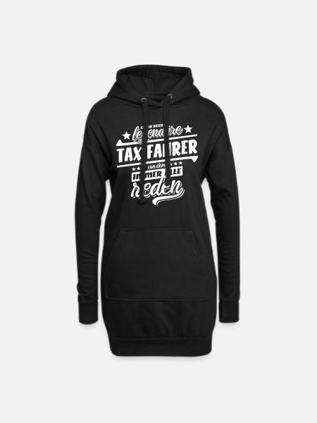 Ich bin dieser legendäre Taxifahrer - Spruch - Hoodie-Kleid - Schwarz