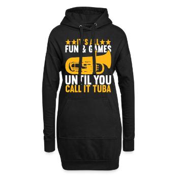 Euphonium Euphoniumspieler - Hoodie-Kleid - Schwarz - Vorne