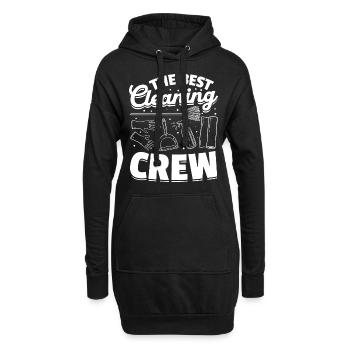 La meilleure équipe de nettoyage - Femme de ménage Concierge - Sweat-shirt à capuche long Femme - noir - Devant