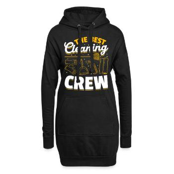 La meilleure équipe de nettoyage - Femme de ménage - Sweat-shirt à capuche long Femme - noir - Devant