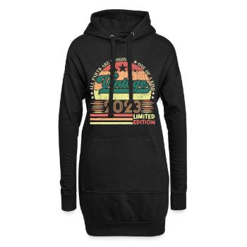 Retro Birthday Gift 2023. Vintage 2023. - Hoodie Dress - black - Front