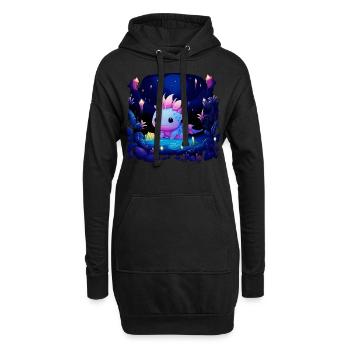 Axolotl - Sweat-shirt à capuche long Femme - noir - Devant