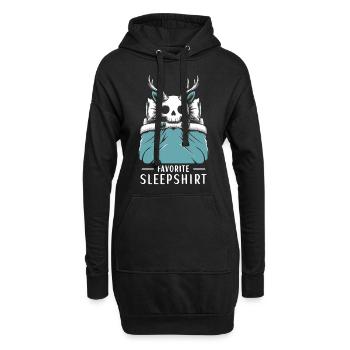 Wendigo Favorite Sleepshirt - Hoodie-Kleid - Schwarz - Vorne