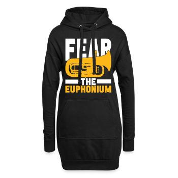 Euphonium Euphonist - Hoodie-Kleid - Schwarz - Vorne