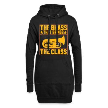 Euphonium Euphoniumspieler - Hoodie-Kleid - Schwarz - Vorne